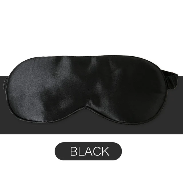 Zwart slaapmasker met elastisch bandje